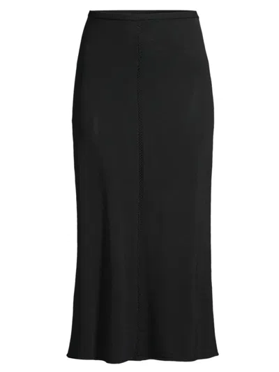 Capsule 121 Women's The Triangular Knit Midi-skirt In Black