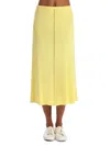 Shop Capsule 121 Women's The Triangular Midi Skirt In Yellow