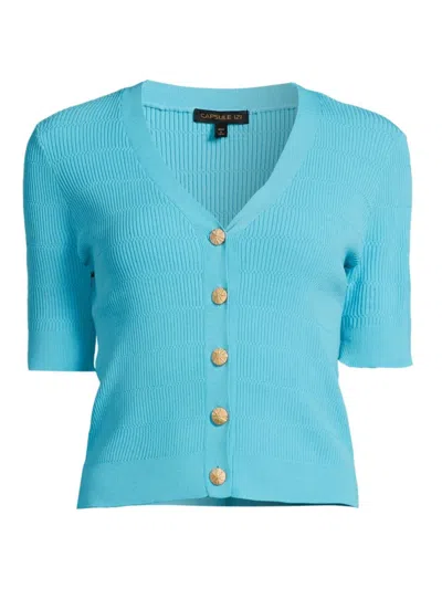 Capsule 121 Women's The Worship Sweater In Turquoise