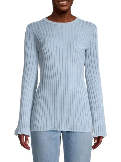 Capsule 121 Women's Venture Cashmere Blend Sweater In Blue Sky