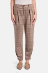 Capsule 137 The San Marco Pant In Plaid In Brown