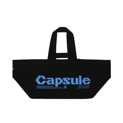 Pre-owned Capsule Bull Denim Oversized Bag 'black/ Blue'