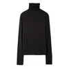 CAPSULE BY AGNE GILYTE WOMEN'S BLACK TURTLENECK PARIS STRETCHY JERSEY