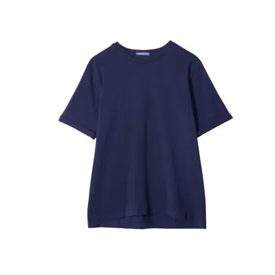Capsule By Agne Gilyte Women's Blue T-shirt Nairobi Premium Cotton T-shirt