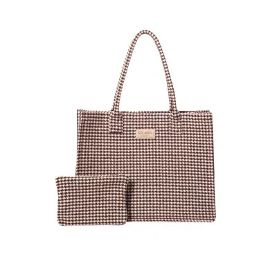 Capsule By Agne Gilyte Women's Neutrals Bag Jane Structured Wool Handbag In Brown