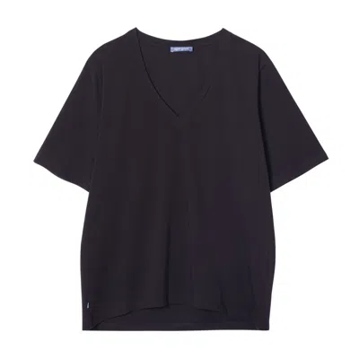 Capsule By Agne Gilyte Women's T-shirt Lisbon Black Premium Cotton