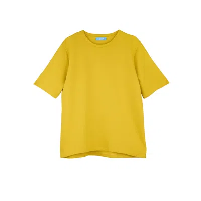 Capsule By Agne Gilyte Women's Yellow / Orange T-shirt Grenada  Rich Color Premium Cotton T-shirt