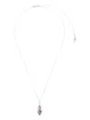 Capsule Eleven Capsule Amethyst Cabochon Pendant Necklace In Metallic