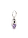 Capsule Eleven Capsule Amethyst Drop Earring In Silver