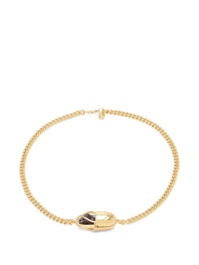 Capsule Eleven Capsule Crystal Choker In Gold