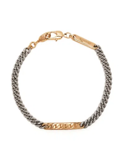 Capsule Eleven Engraved-logo Chain Bracelet In Gold