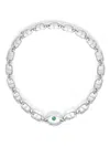 Capsule Eleven Eye Opener Capsule Link Onyx-stone Necklace In Silver