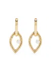 Capsule Eleven Eye Opener Chain Earrings In Gold