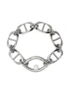 Capsule Eleven Eye Opener Chain Pearl Bracelet In Silver