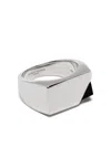 Capsule Eleven Jewel Beneath Signet Ring In Silver