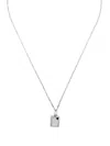 Capsule Eleven Jewell Beneath Tag Necklace In Silver