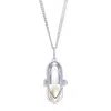 CAPSULE ELEVEN MEN'S CAPSULE PEARL PENDANT - STERLING SILVER