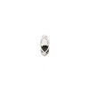 CAPSULE ELEVEN WOMEN'S BLACK / SILVER MINI CAPSULE CRYSTAL STUD EARRING - BLACK ONYX, STERLING SILVER