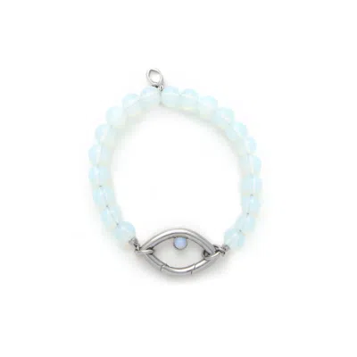 Capsule Eleven Women's Blue / Silver Eye Opener Opalite Bracelet-silver