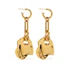 CAPSULE ELEVEN WOMEN'S DESERT MELTED COIN EARRINGS - GOLD