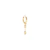 CAPSULE ELEVEN WOMEN'S EGYPTIAN NEFER SYMBOL HOOP EARRING - GOLD VERMEIL