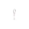 CAPSULE ELEVEN WOMEN'S EGYPTIAN NEFER SYMBOL HOOP EARRING - STERLING SILVER