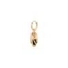 Capsule Eleven Capsule Onyx Hoop Earring In Gold/green