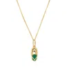 Capsule Eleven Capsule Onyx Necklace In Gold/green