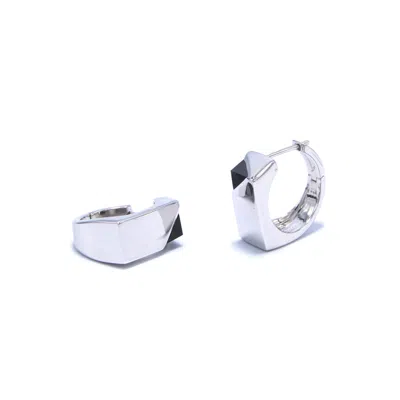 Capsule Eleven Women's Jewel Beneath Signet Earrings - Silver In Metallic