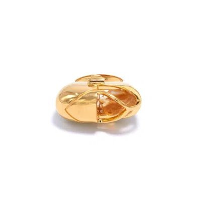 Capsule Eleven Women's Yellow / Orange Capsule Crystal Ring - Vermeil - Citrine In Gold