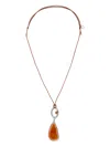 Capsule Eleven X Pantone Agate Necklace In Silver