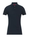Capsule Knit Man Polo Shirt Midnight Blue Size Xs Cotton In Gold
