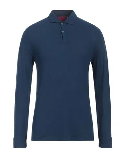 Capsule Knit Man Polo Shirt Navy Blue Size M Cotton
