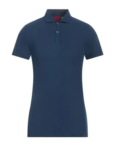 Capsule Knit Man Polo Shirt Navy Blue Size S Cotton