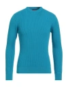 Capsule Knit Man Sweater Azure Size M Wool In Blue
