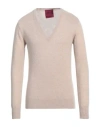 Capsule Knit Man Sweater Beige Size M Cashmere