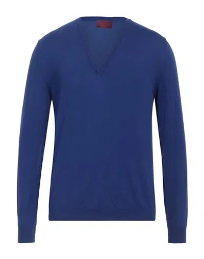 Capsule Knit Man Sweater Blue Size Xl Cotton