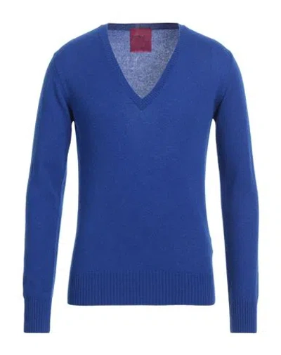 Capsule Knit Man Sweater Bright Blue Size S Cashmere