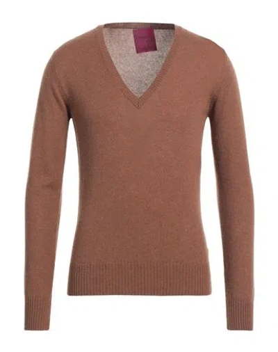 Capsule Knit Man Sweater Brown Size S Cashmere In Brown