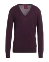 Capsule Knit Man Sweater Burgundy Size M Cashmere In Red