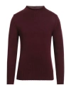Capsule Knit Man Sweater Burgundy Size M Merino Wool In Red