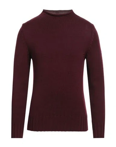 Capsule Knit Man Sweater Burgundy Size M Merino Wool In Red