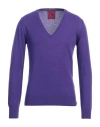 Capsule Knit Man Sweater Dark Purple Size M Cashmere