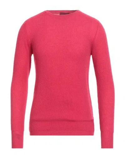 Capsule Knit Man Sweater Fuchsia Size Xxl Cashmere In Pink