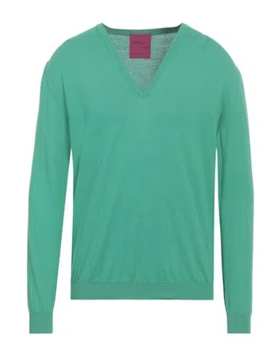 Capsule Knit Man Sweater Green Size Xl Cotton In Green