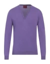 Capsule Knit Man Sweater Light Purple Size L Cotton