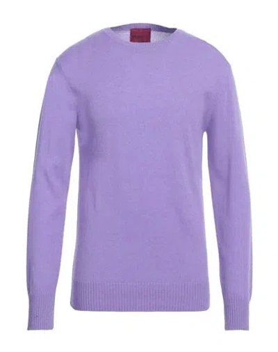 Capsule Knit Man Sweater Light Purple Size Xl Cashmere In Red