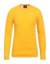 Capsule Knit Man Sweater Mandarin Size L Cashmere In Orange