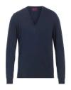Capsule Knit Man Sweater Navy Blue Size L Cotton