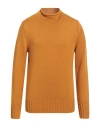 Capsule Knit Man Sweater Ocher Size Xl Merino Wool In Yellow